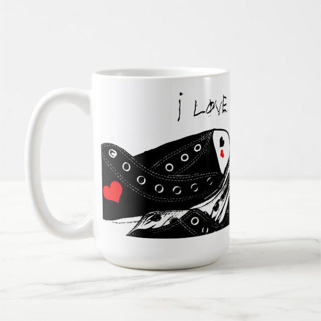 Sneaker Kärlek Coffee Mugg (Vänster)