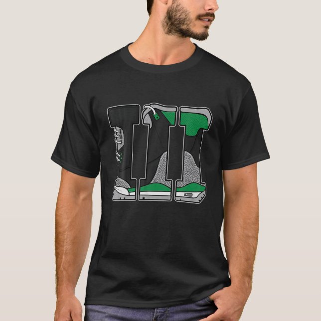 Sneaker Match Tee Number 3 Match 3 Pine Green (Framsida)