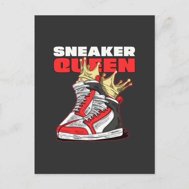 Sneaker Queen Sneaker head Helg Vykort (Framsida)