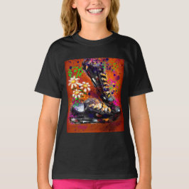 Sneakers and Daisys Impressionistic Orange Magnet T Shirt