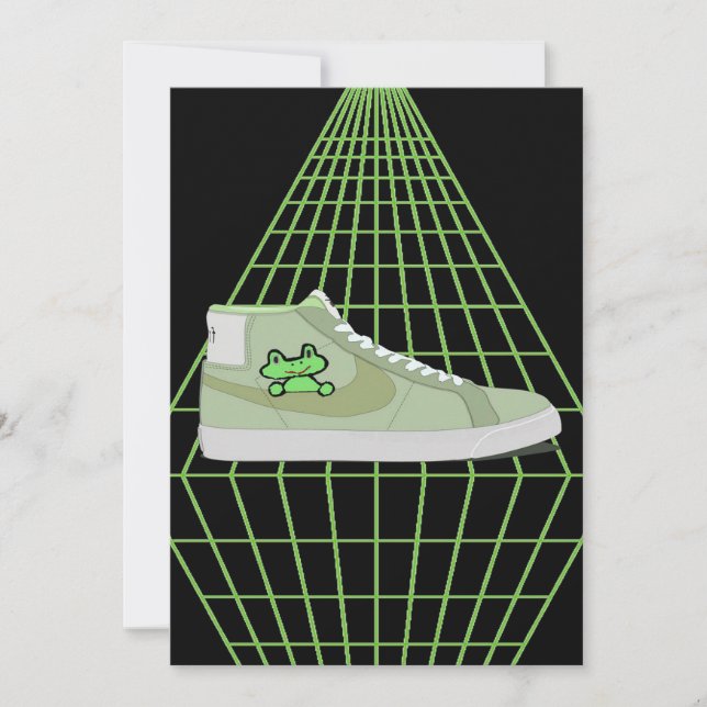 Sneakers Funny Frog Vild Animal Lover Unique Gift Meddelande (Framsida)