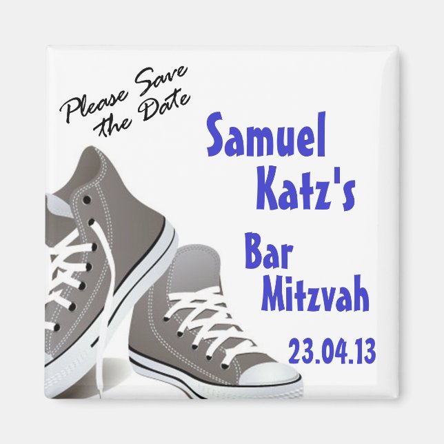 Sneakers Pub/Bat mitzvah magnet (Framsidan)
