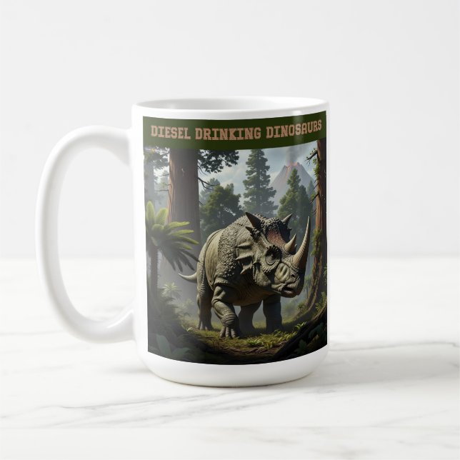 Sneaking triceratops kaffemugg (Vänster)