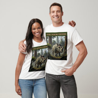 Sneaking triceratops t shirt