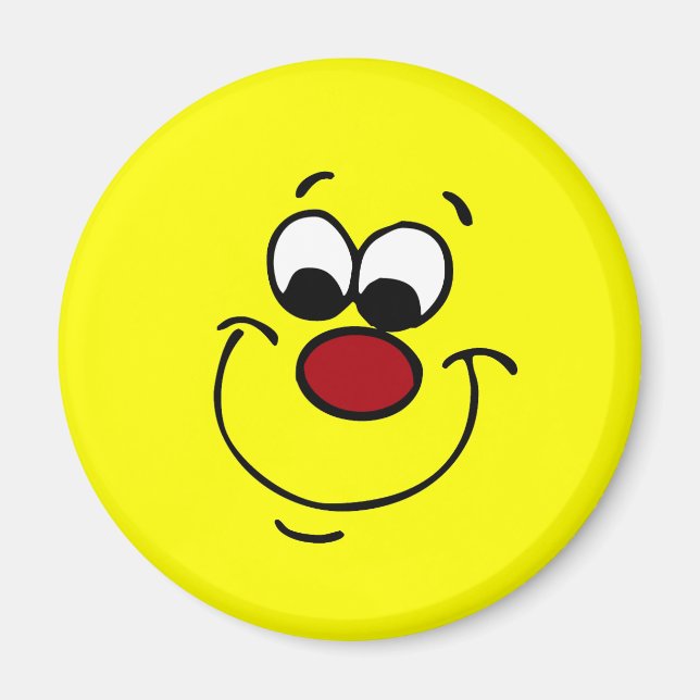 Sneaky Ansikte Grumpey Magnet (Framsidan)