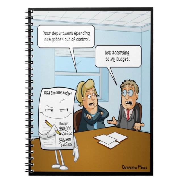 Sneaky Budget Funny bärbar dator Anteckningsbok (Framsidan)