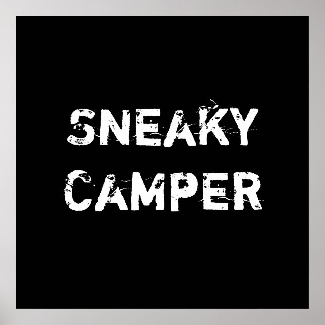 Sneaky Camper. Spelare Poster (Framsidan)