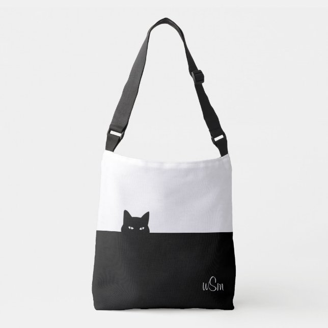 Sneaky Cat Crossbody-väska Axelväska (Framsida)