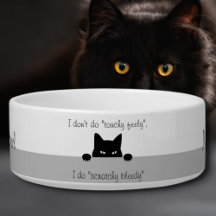 Sneaky Cat Känslig Keramisk Husdjurs Skål
