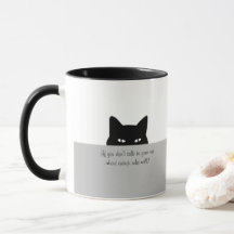 Sneaky Cat Prata med din Cat Mugg