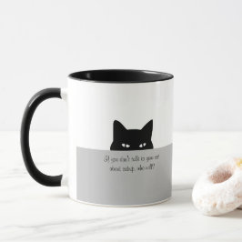 Sneaky Cat Prata med din Cat Mugg