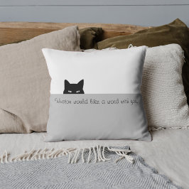 Sneaky Cat Square Dekorativ kudde