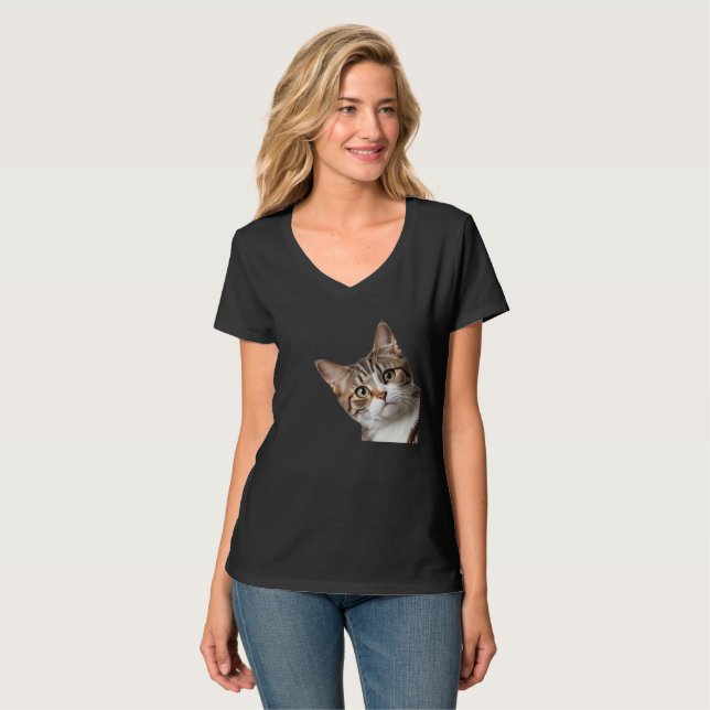 Sneaky Cat T Shirt (Hel framsida)