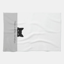 Sneaky Cat vill ha en Ord med dig Kökshandduk