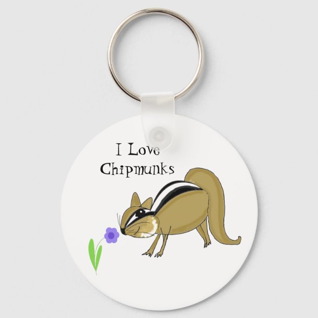 Sneaky Chipmunk Nyckelring (Framsida)