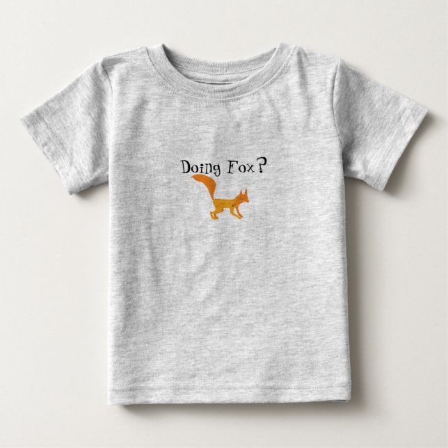 Sneaky Fox Småbarn Tee Shirt (Framsida)