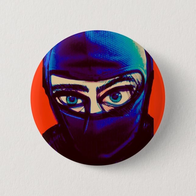 Sneaky Ninja Pin Knapp (Framsida)
