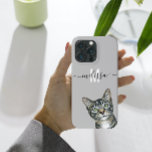 Sneaky Peeking Cat Monogram Namn<br><div class="desc">Den här designen kan vara personlig i det område som tillhandahålls genom att ändra fotot och/eller text. Du kan också anpassa den genom att klicka på Anpassa den här mallen och sedan välja klicka för att anpassa ytterligare alternativ och ta bort eller ändra färg i bakgrunden, lägga till text, ändra...</div>