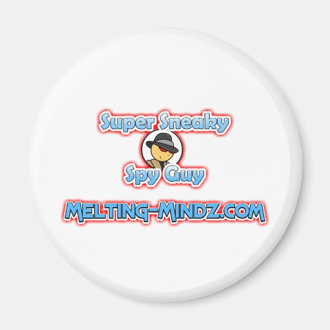 Sneaky Red Ögon Magnet (Framsidan)