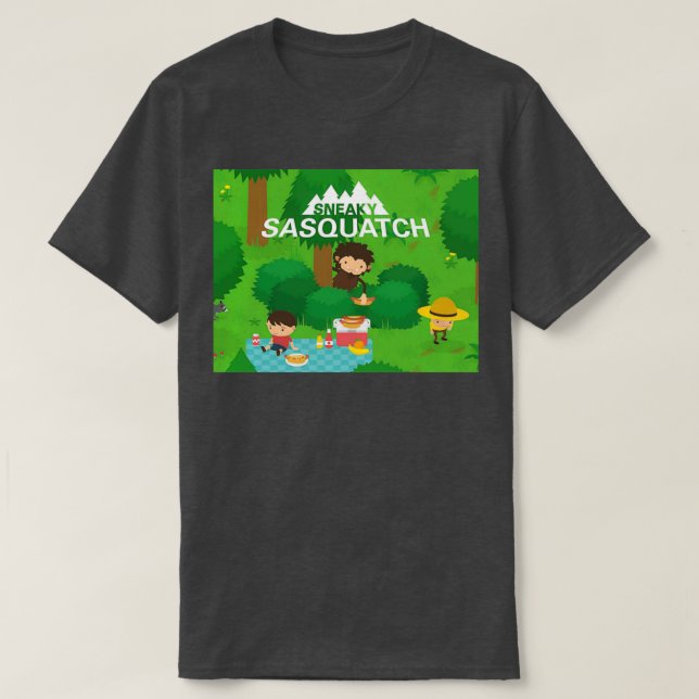 Sneaky Sasquatch 12 T Shirt (Design framsida)