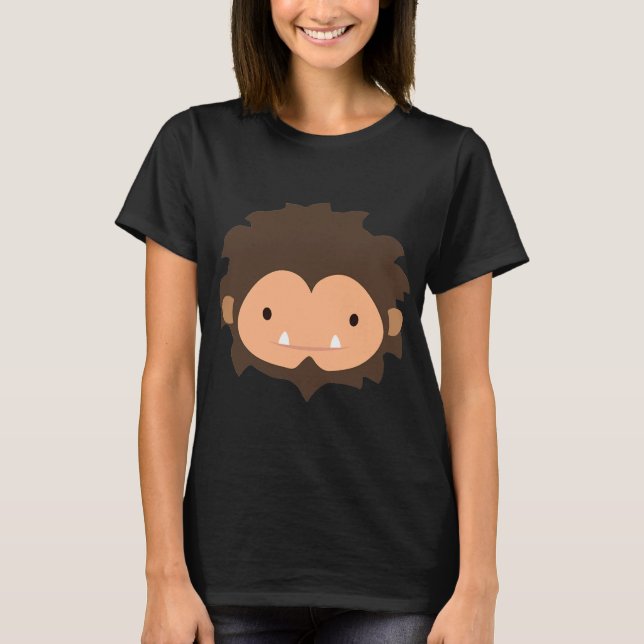 Sneaky Sasquatch Big Head T Shirt (Framsida)