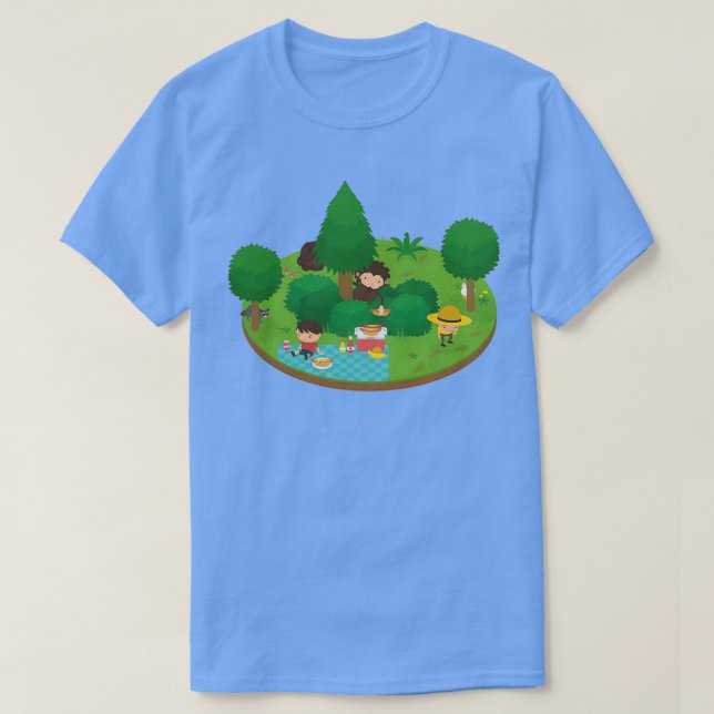 Sneaky Sasquatch Flyter Picnic T Shirt (Design framsida)