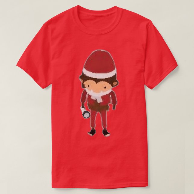 Sneaky Sasquatch jul Santa Sasquatch T Shirt (Design framsida)