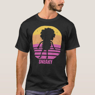 Sneaky Sasquatch Silhouette Distress Sunset Vapo T Shirt