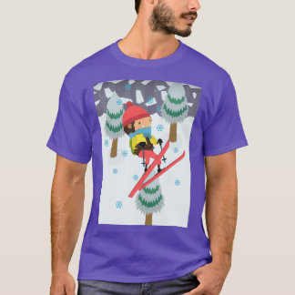 Sneaky Sasquatch Ski Jump 1 T Shirt