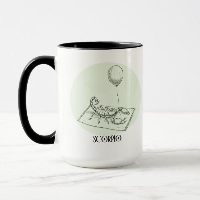 Sneaky Scorpio Klassisk Zodiak Födelsedagspresent Mugg (Vänster)