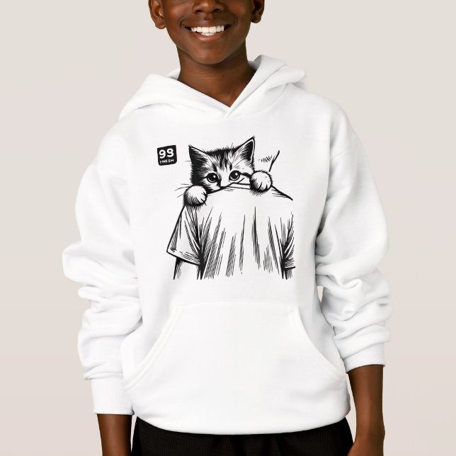 Sneaky Tassar Kids Pullover Hoodie T Shirt (Framsida)