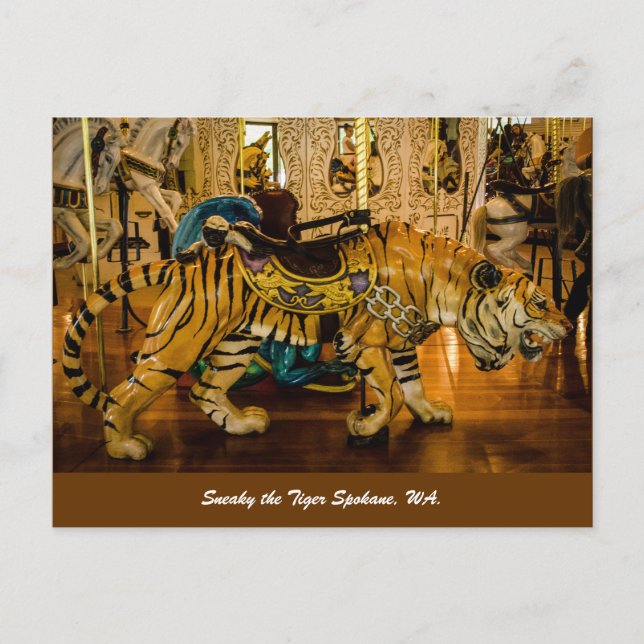 Sneaky the Tiger Spokane, WA. Vykort (Framsida)