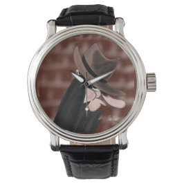 Sneaky villain cartoon character armbandsur