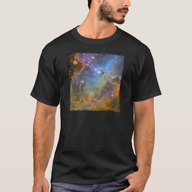 Sned boll-Fält avbildar av örnnebulaen Tee Shirt (Framsida)