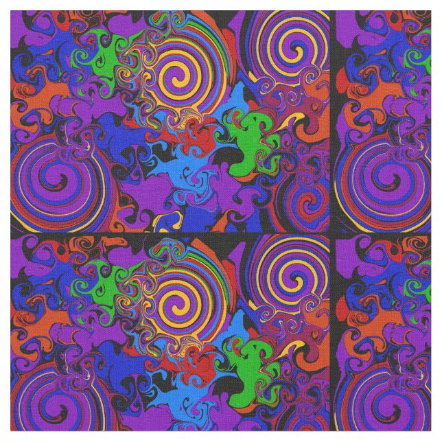 Snedvridna snurrar tyg (Närbild)