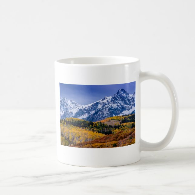 Sneffels spänner nedgångsoluppgången - Colorado Kaffemugg (Höger)