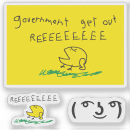 Snekright gadsden flag parodi meme no step on snek klistermärken