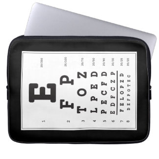 Snellen Chart Eye Chart Lap Top Electronics Bag Laptop Fodral