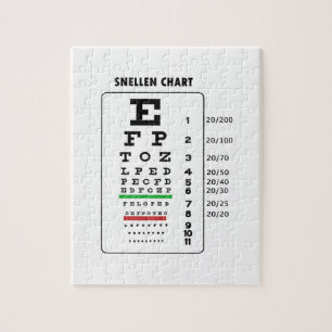 Snellen kartlägger (ögaexamen kartlägger), pussel