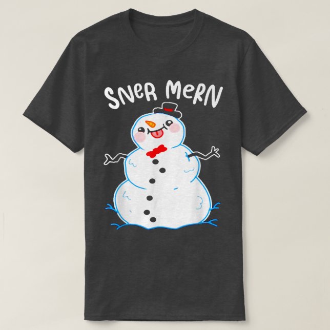 SNER MERN DERPY SNÖ MAN T SHIRT (Design framsida)