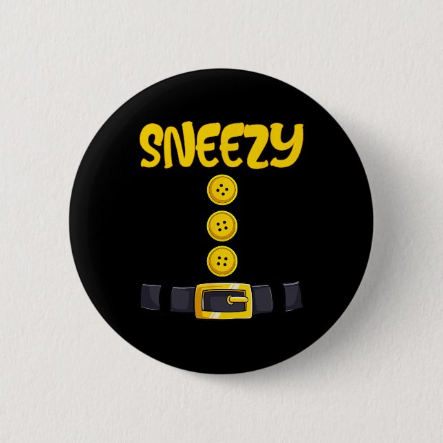 Snezy Halloween Dwarf Costume Färg Matching Knapp (Framsida)