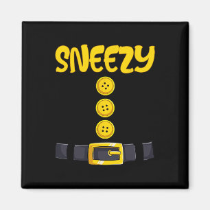 Snezy Halloween Dwarf Costume Färg Matching Magnet