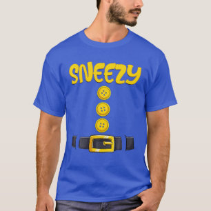 Snezy Halloween Dwarf Costume Färg Matching T Shirt