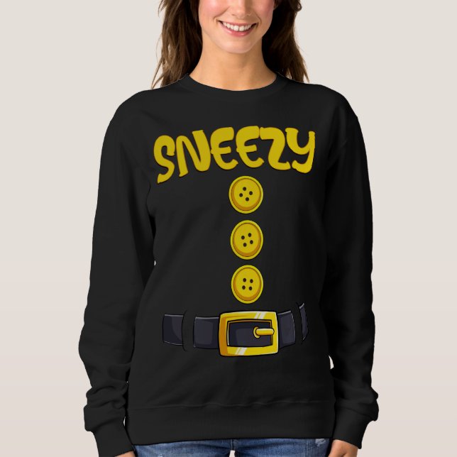 Snezy Halloween Dwarf Costume Färg Matching T Shirt (Framsida)