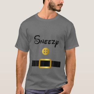 Snezy Halloween Dwarf Costume Färg Matching T Shirt