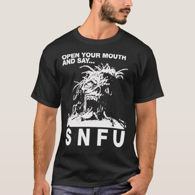 SNFU Öppna munnen Essential T-Shirt Essential T- (Framsida)