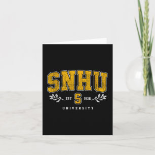 Snhu Collegiate Arch Retro Design För manar Women Kort