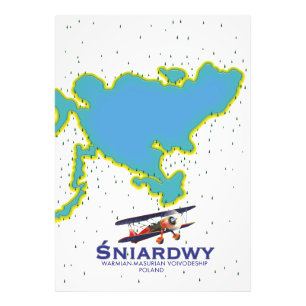 Śniardwy, Warmian-Masurian Voivodeship, Poland kar Fototryck