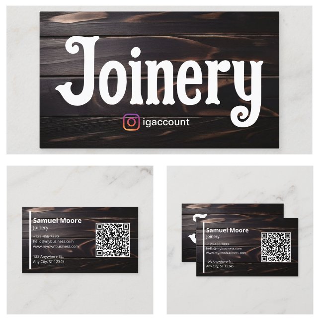Snickare Fogning Trä Visitkort Designs (Carpenters Joinery Wood Visit Card Designs
)