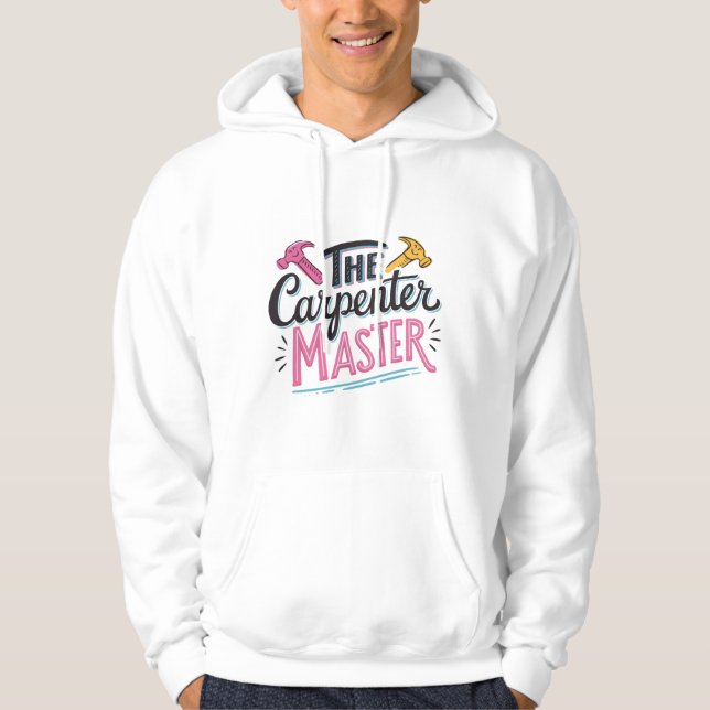 Snickare jobb mästare hoodie (Framsida)